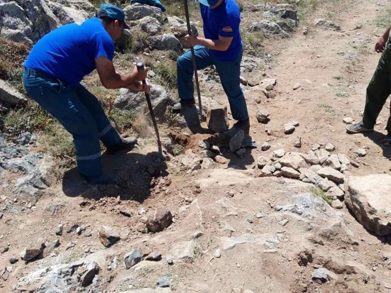 ԱԻՆ-ի ջանքերով կարգի է բերվել Խուստուփ լեռ տանող ճանապարհներից մեկը