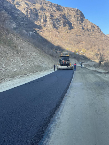 Տաթևի ոլորանները կշրջանցվեն. Տաթև-Լծեն ճանապարհի 17.8 կիլոմետրն արդեն ասֆալտապատ է